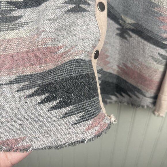 Mystree Aztec Print Jacket In Size Large Slight Oversized Bohemian Style - Picture 10 of 11